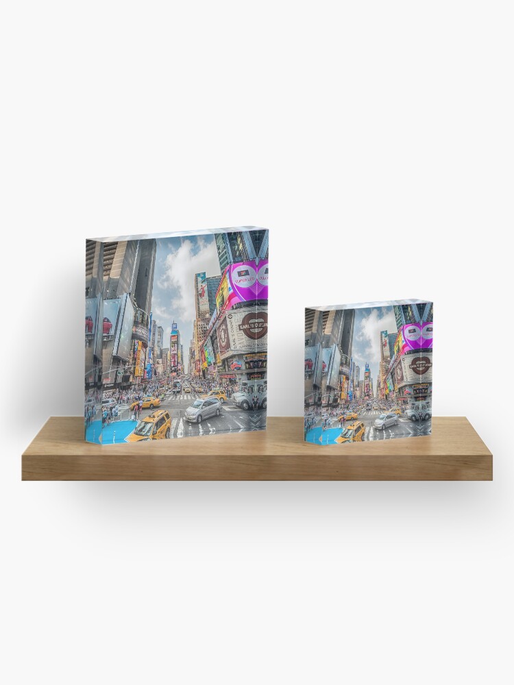 Alternate view of Times Square Traffic Acrylic Block