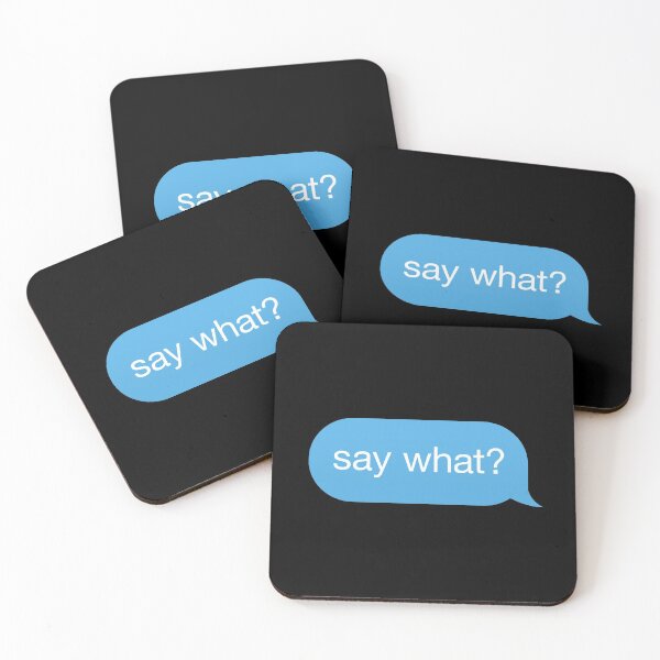 Item preview, Message Speech Bubble 'say what' designed and sold by plumpjose.