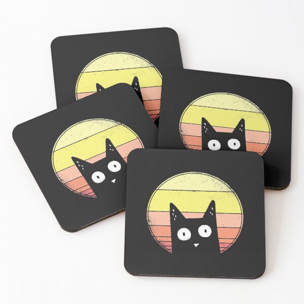 Item preview, Cat, Sunset, Retro, Vintage designed and sold by DerSenat.