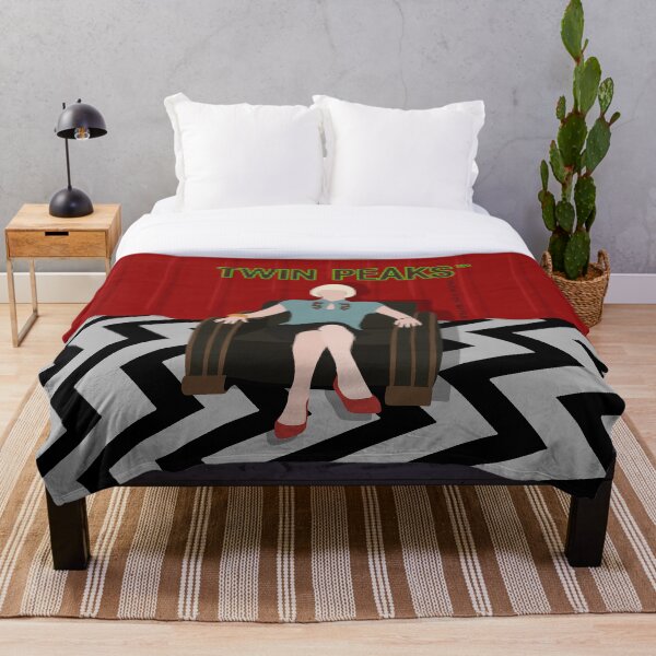 Diane in the Red Room Throw Blanket