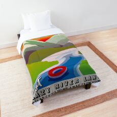Visit Lazy River Land! Comforter