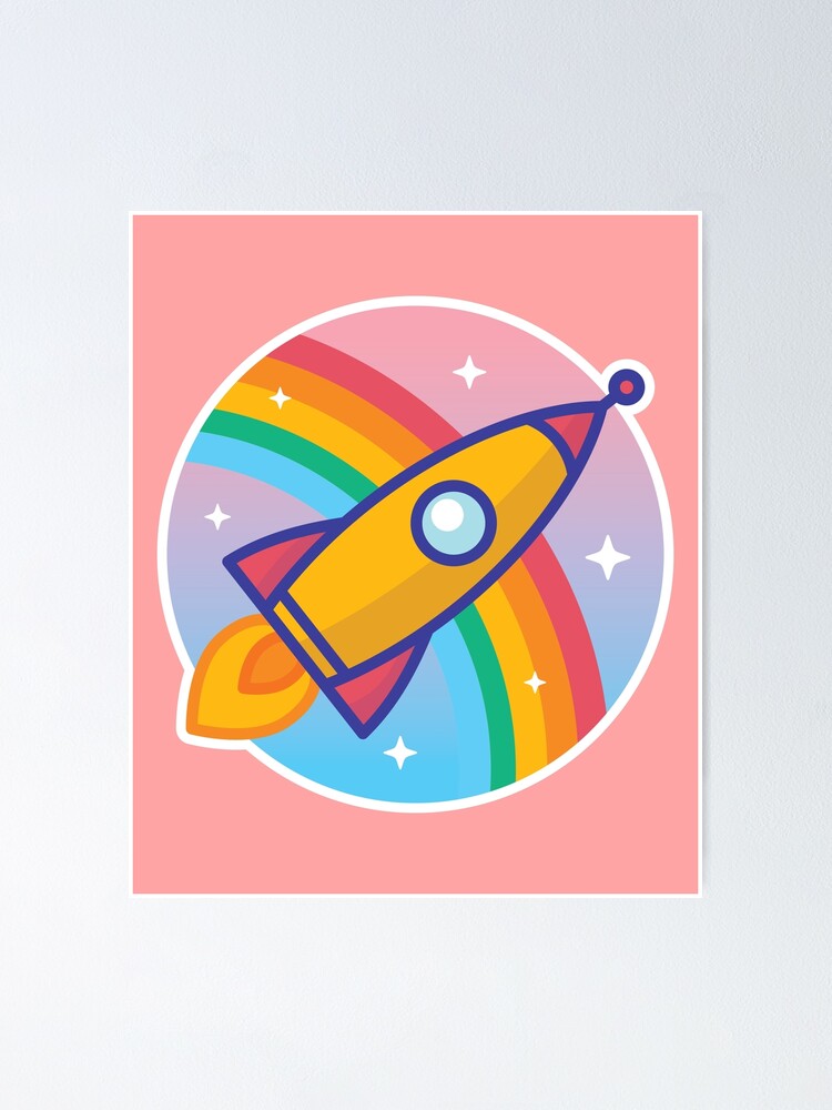 Space Rocket Kids design  Poster for Sale by FFelder