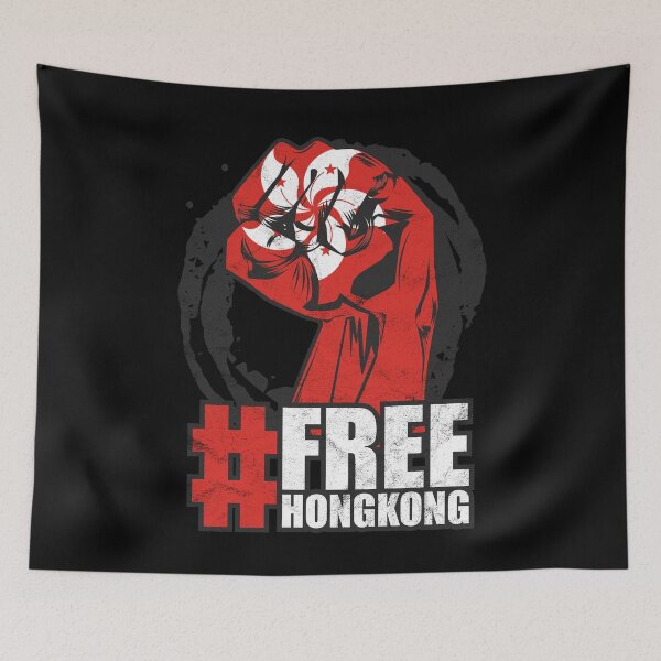 Item preview, Free Hong Kong Protest against China Tshirt designed and sold by alexngn.