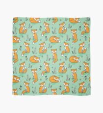 Dreamy Fox in Green Scarf