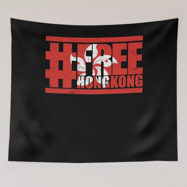 Item preview, Free Hong Kong Protest against China Tshirt designed and sold by alexngn.