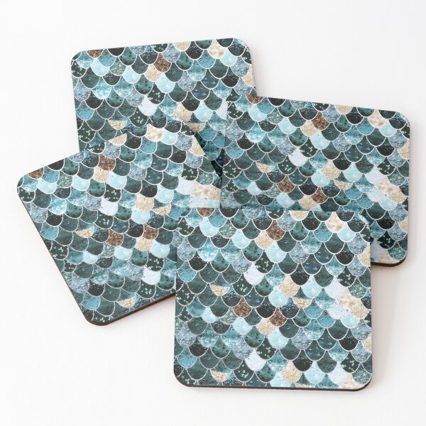 Item preview, REALLY MERMAID GOLD TEAL by Monika Strigel designed and sold by SunlightStudios.