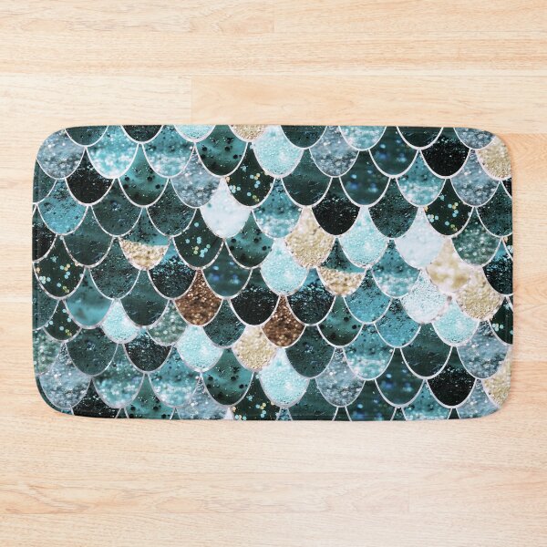 Item preview, REALLY MERMAID GOLD TEAL by Monika Strigel designed and sold by SunlightStudios.