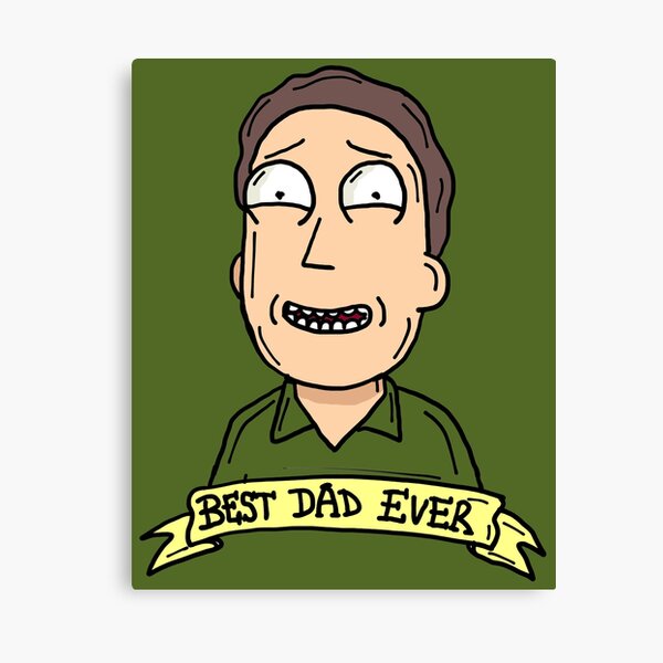 Jerry Smith from Rick and Morty™ : Best Dad Ever Canvas Print