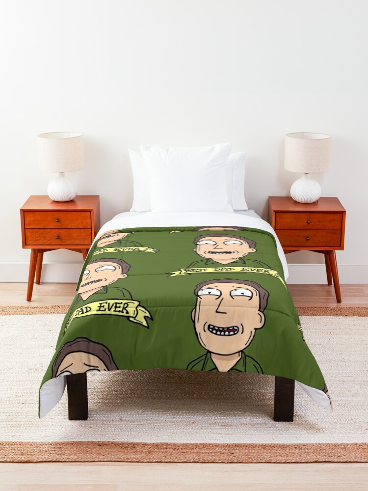 Alternate view of Jerry Smith from Rick and Morty™ : Best Dad Ever Comforter