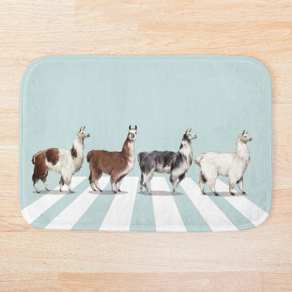 Llama The Abbey Road #1 Bath Mat