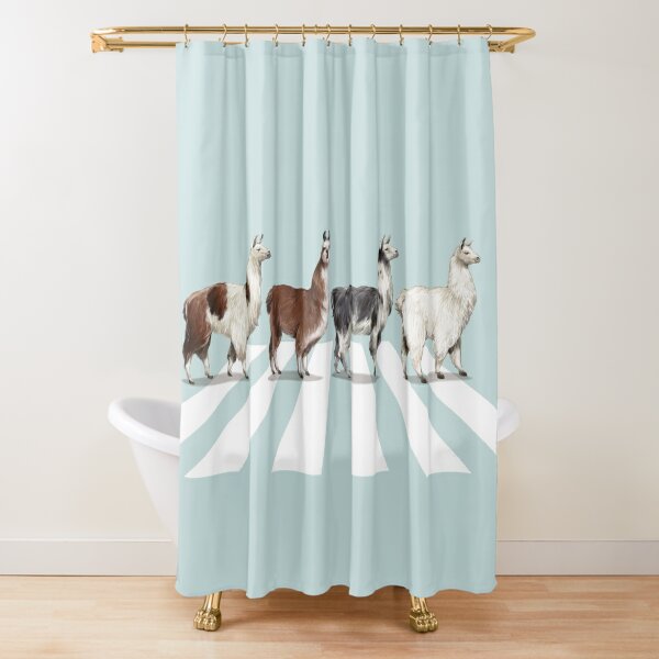 Disover Llama The Abbey Road #1 Shower Curtain