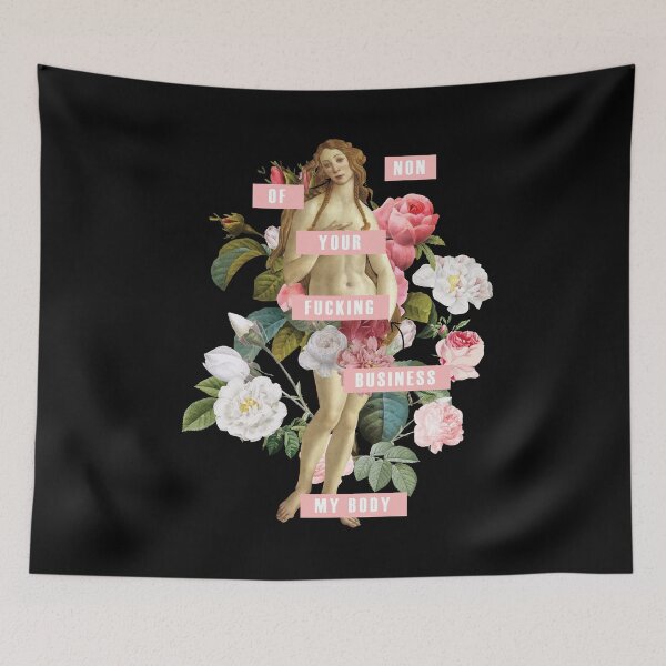 Item preview, My Body is None Of Your Business Feminist Women's Movement Tshirt designed and sold by alexngn.