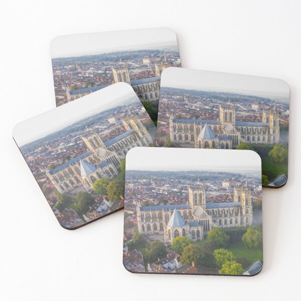 Item preview, York Minster Cathedral Misty Morning Aerial Photograph designed and sold by skyfilming.