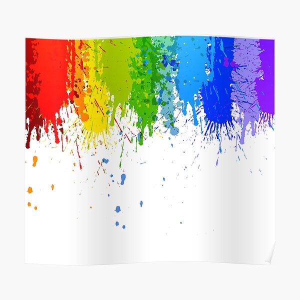 Kanworse Rainbow Colors of Paint Dripping with Clipping Path Canvas Print  Wallpaper Wall Mural Self …See more Kanworse Rainbow Colors of Paint