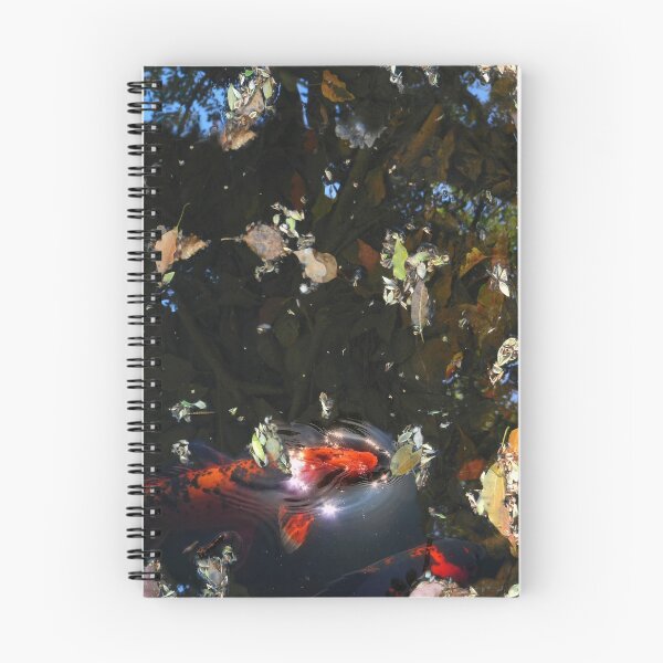 Item preview, Leaves and koi in a pond designed and sold by Sylvan Myst.