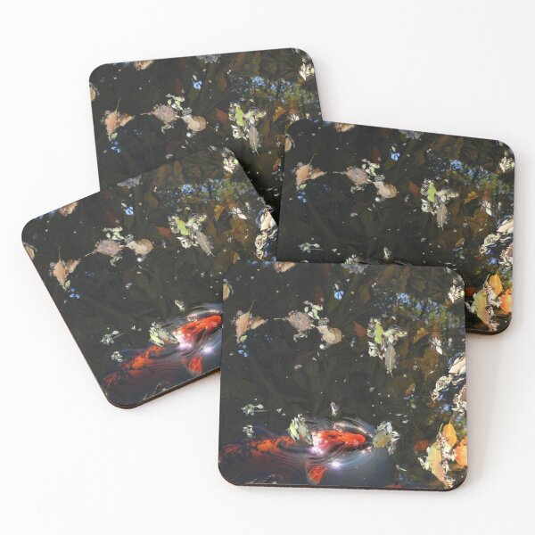 Item preview, Leaves and koi in a pond designed and sold by Sylvan Myst.