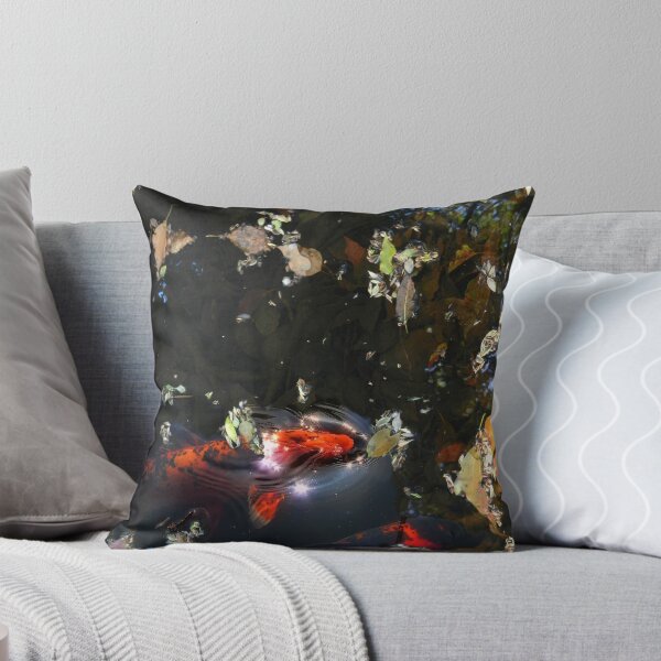 Item preview, Leaves and koi in a pond designed and sold by Sylvan Myst.