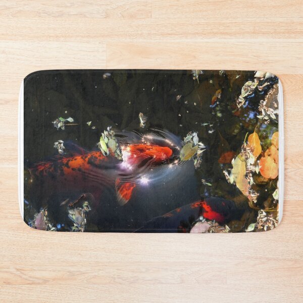 Item preview, Leaves and koi in a pond designed and sold by Sylvan Myst.