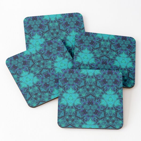 Item preview, Turquoise Kaleidoscope, Ancient Foam, Abstract Pattern 7, by Bennydoscope designed and sold by Bennydoscope.