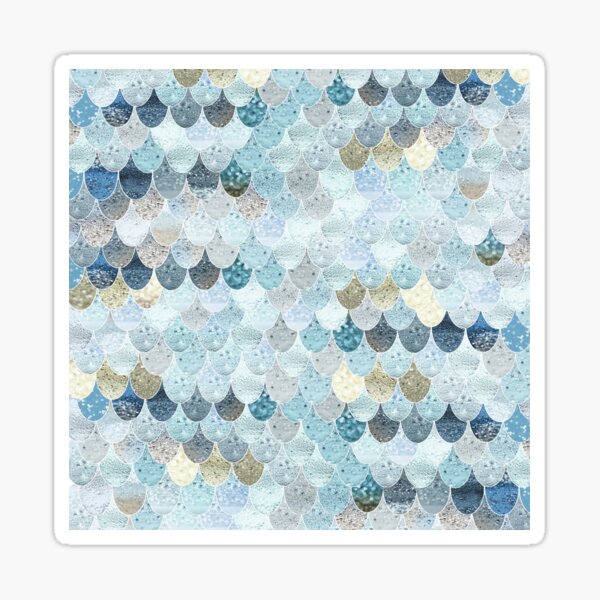 SUMMER MERMAID BABY BLUE by Monika Strigel Sticker