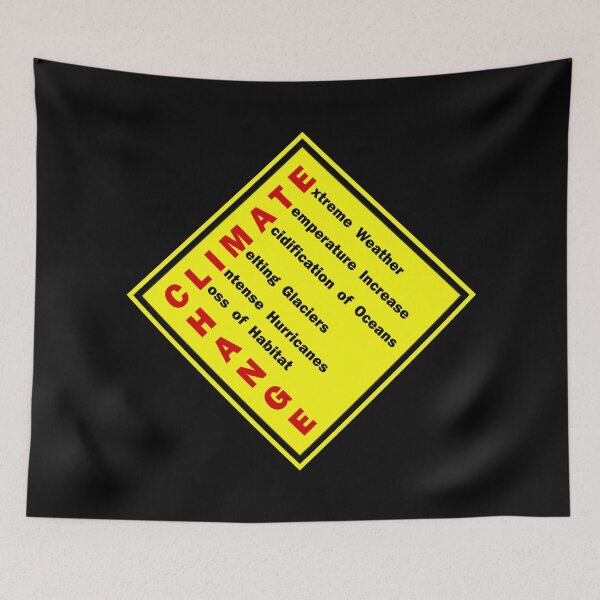 Item preview, Climate Change Warning Sign designed and sold by Steve H Clark.