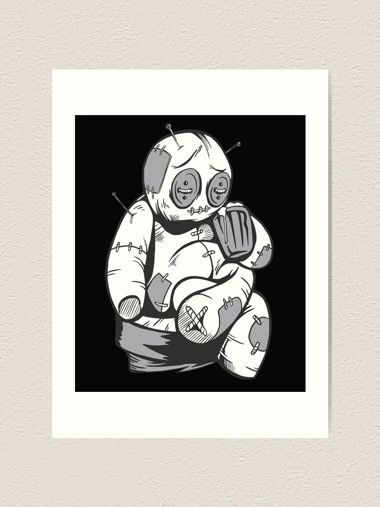 Sad Voodoo Doll Art Print By Altinvest Redbubble
