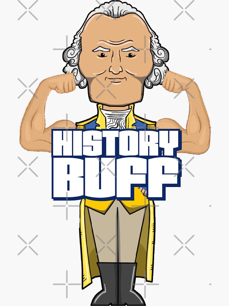 Washington History Buff" Sticker by Makehistoryfun Redbubble