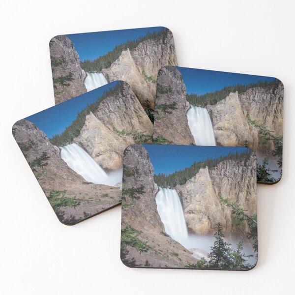 Item preview, Yellowstone Falls waterfall as seen from the Uncle Tom's Trail with a small rainbow on a sunny day designed and sold by mkopka.