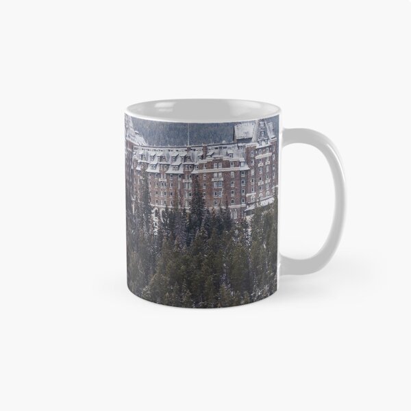 Item preview, Winter scene view of the famous Fairmont Banff Springs Hotel, as seen from Surprise Corner in Banff National Park designed and sold by mkopka.