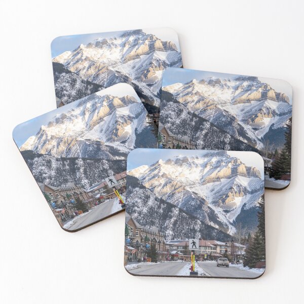 Item preview,  View of downtown Banff National Park, a Unesco World Heritage Site, during the winter. Cascade Mountain in background designed and sold by mkopka.