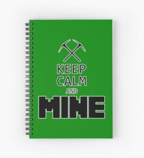 Minecraft - Keep Calm and Mine Spiral Notebook