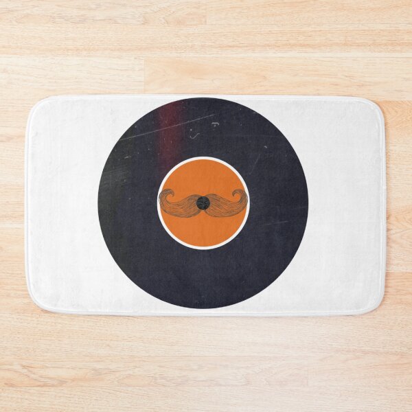 Item preview, Vinyl Record Handlebar Mustache designed and sold by Old Urban Farmhouse Design Studio.