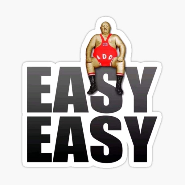 BIG Daddy Easy! Easy! Sticker for Sale by TVQU1Z | Redbubble