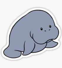Manatee geek funny nerd Sticker