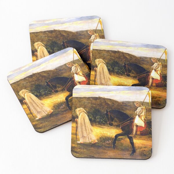 Item preview, Merlin and Lancelot - James Archer designed and sold by forgottenbeauty.