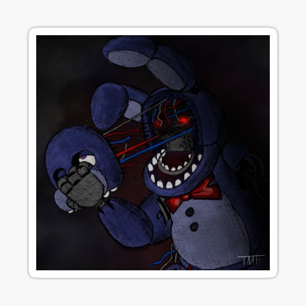 Withered Bonnie Sticker For Sale By Themaskedhunter Redbubble