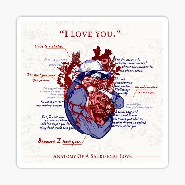 Anatomy of A Sacrificial Love Sticker