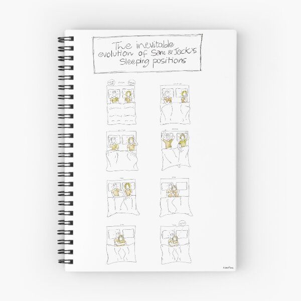 Item preview, The Inevitable Evolution of Sam & Jack's Sleeping Positions designed and sold by nubbinsammy.