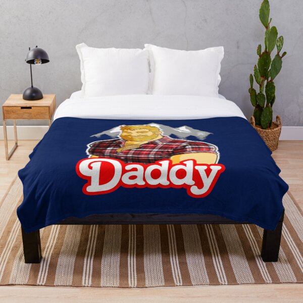 DADDY MIKE LIKES THE MOUNTAIN Throw Blanket