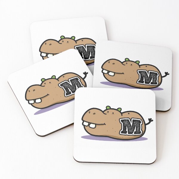 Item preview, Alphabet Letter M Hip-potato-mus designed and sold by kidsmonogram.