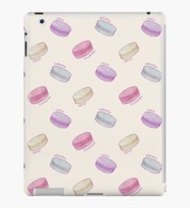 French Macaron Pattern - raspberry, pistachio, lemon & blueberry iPad Case/Skin