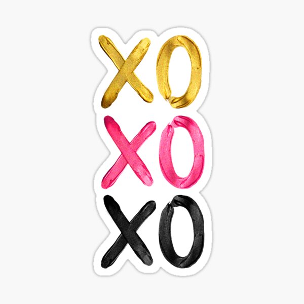 Glamorous XO's Sticker