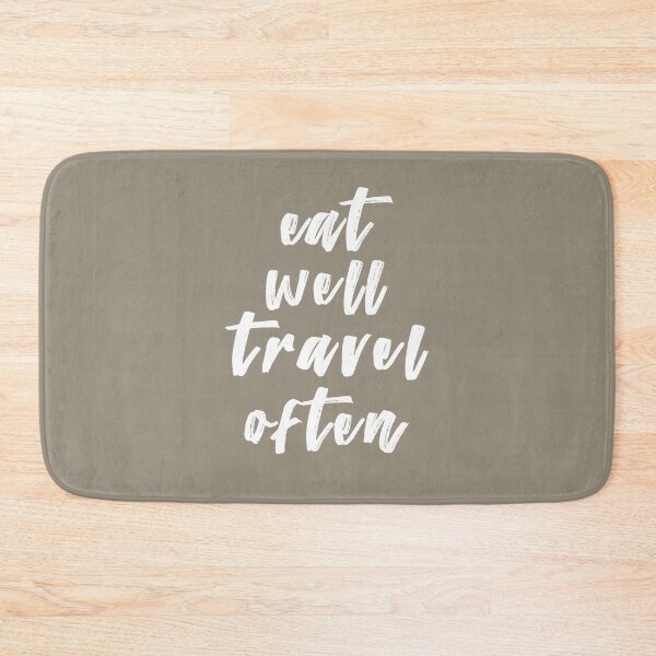 Item preview, Eat well, travel often designed and sold by TheaDesign.