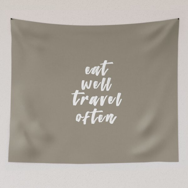 Item preview, Eat well, travel often designed and sold by TheaDesign.