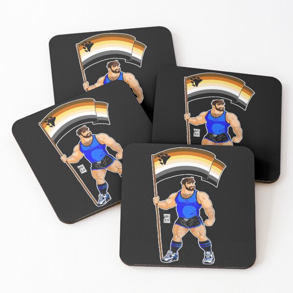 Item preview, ADAM LIKES BEAR PRIDE FLAG designed and sold by bobobear.
