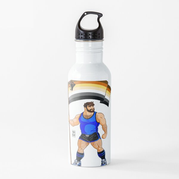 ADAM LIKES BEAR PRIDE FLAG Water Bottle