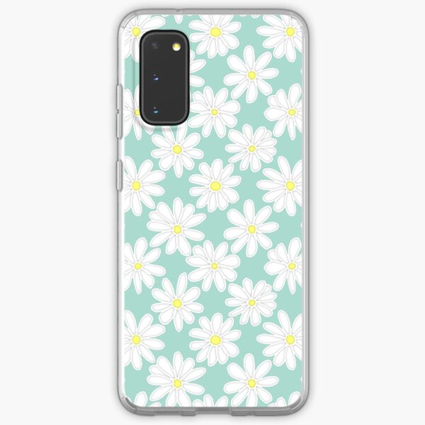 Bright Happy Daisies on Mint Samsung Galaxy Soft Case