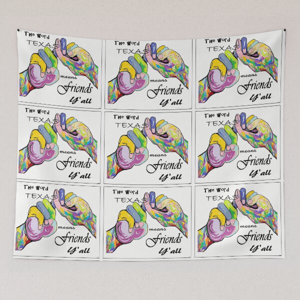 Item preview, ASL Texas Means Friend designed and sold by EloiseArt.