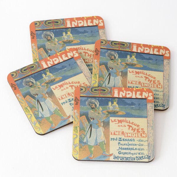 Item preview, Vintage French Indian Tea advertisement designed and sold by aapshop.