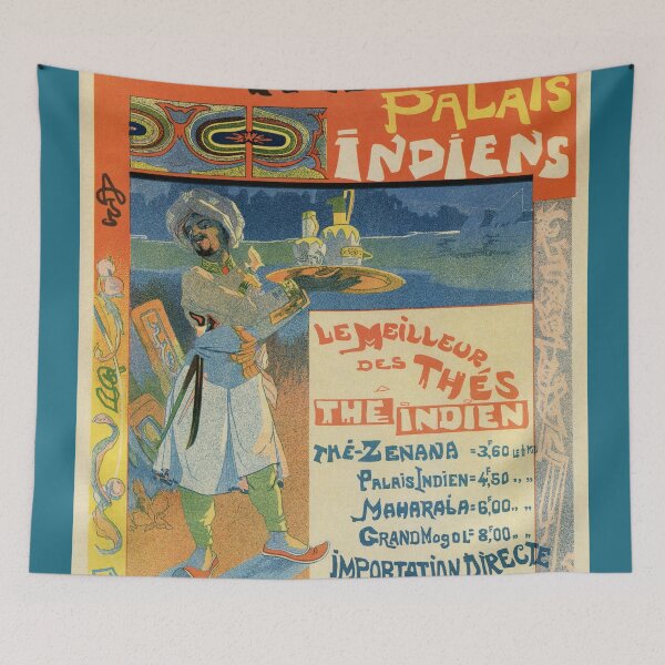 Artikelvorschau, Vintage französische indische Tee-Anzeige entworfen und verkauft von aapshop.